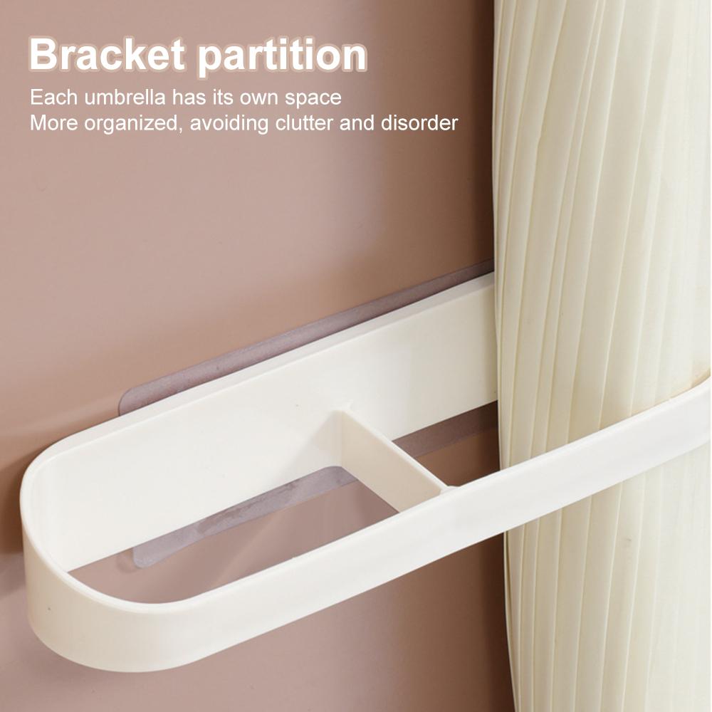Umbrella Holder Wall Hanging Umbrella Holder Adjustable Entryway Simple for Long and Short Umbrella Removable Organizer Shelf