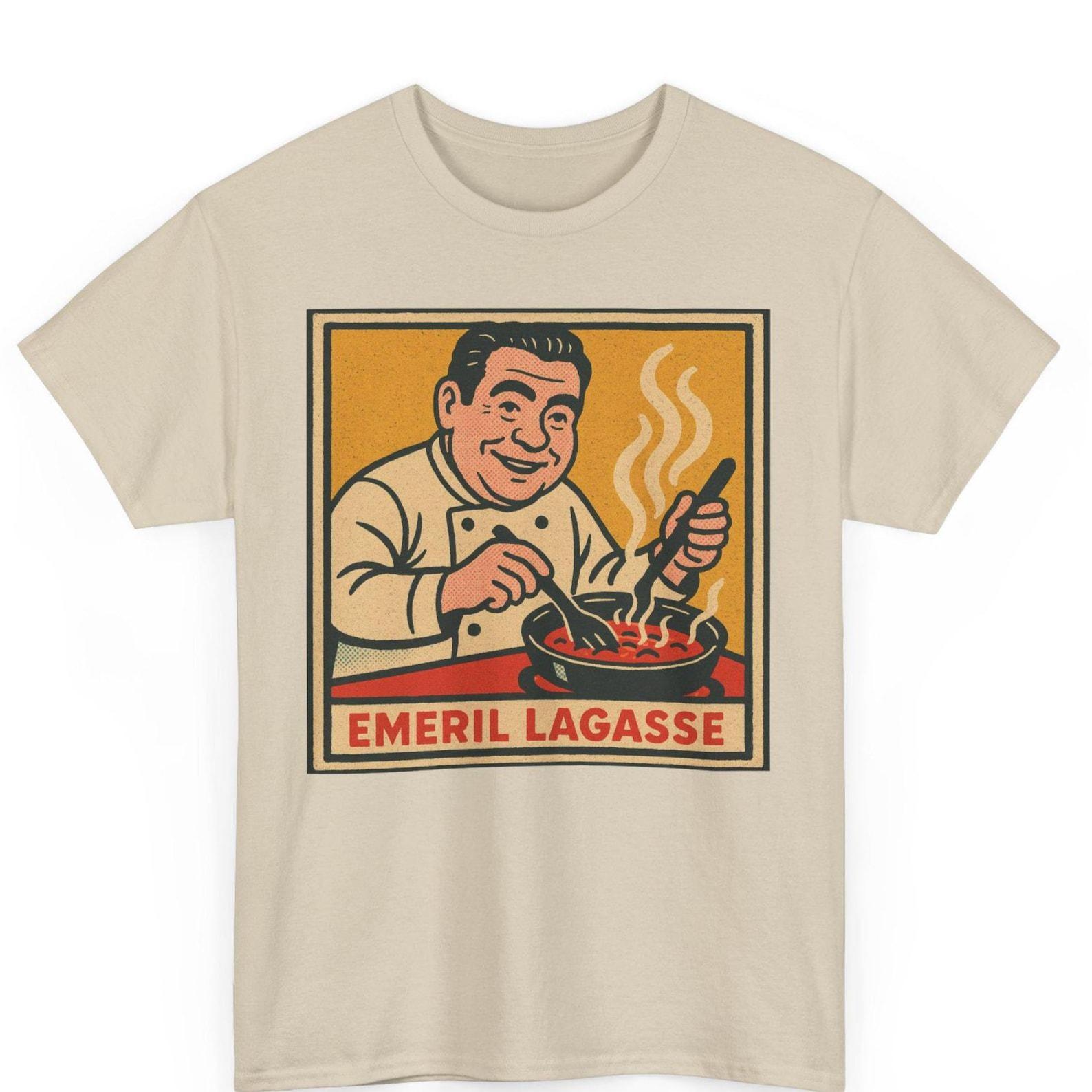 Emeril Lagasse Comic T-Shirt: Retro Foodie Humor, BAM Vibes 2XL