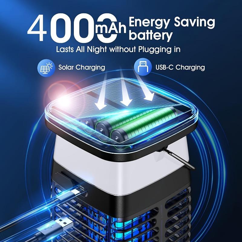 Tueur d'insectes UV d'extérieur avec luminosité à plusieurs niveaux, économe en énergie et respectueux de l'environnement, jardin balcon, usage intérieur