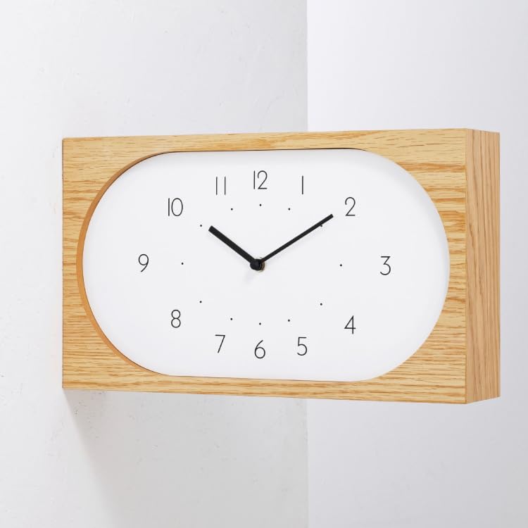 Interform Wall Clock Sweep Movement Clock, Double-Sided CL-4562 Navis,