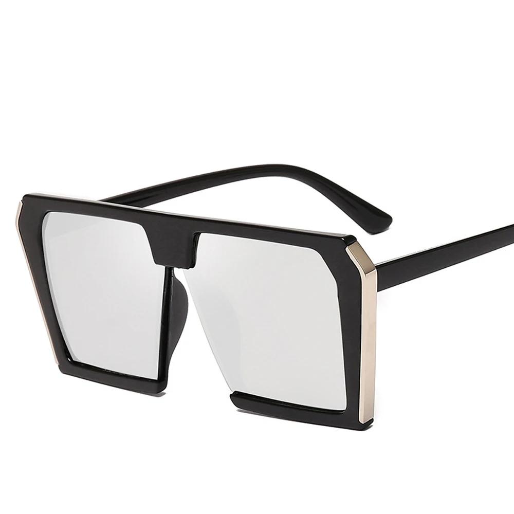 Male/Female Universal Sunglasses Retro Square Shades Trend Big Box Designer Eyewear