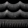1Yards Length Rhinestone Tassel Chain Silver Claw Chain Crystal Tassel Chain  Clothing Trim