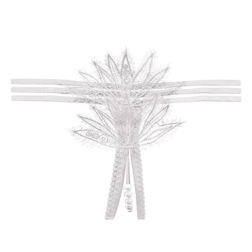 Flirting Eyelashes Lace Panties Can Be Inserted Into Women's Erotic Beaded Massage Bed Teasing Hot Perspective Thong 2290