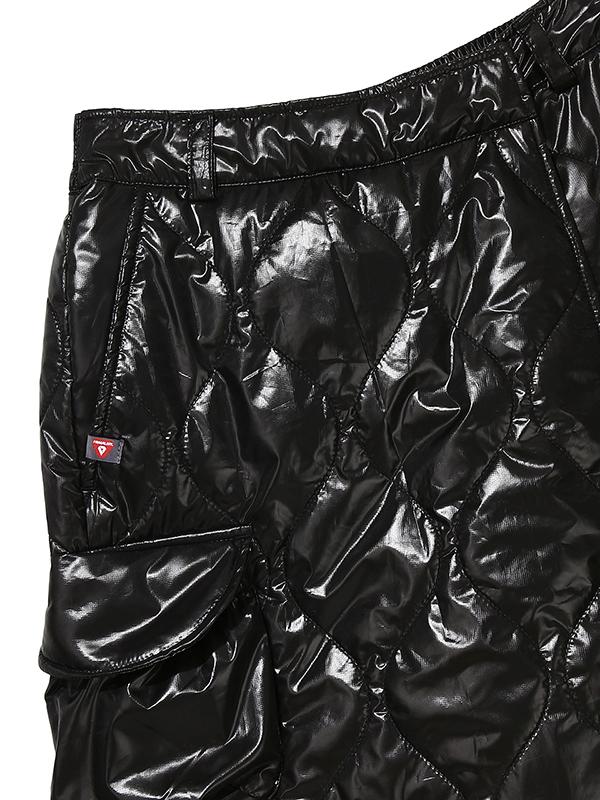 BBC EARTH W Primaloft Wave Quilted Skirt Pants_Black