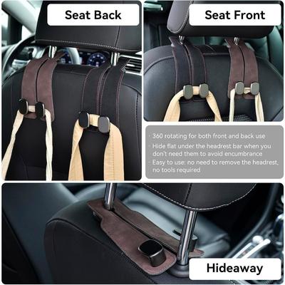 1Pc Durable Universal Simple Car Suede Hook Car Seat Back Hidden Multifunctional Storage Hook In the Car