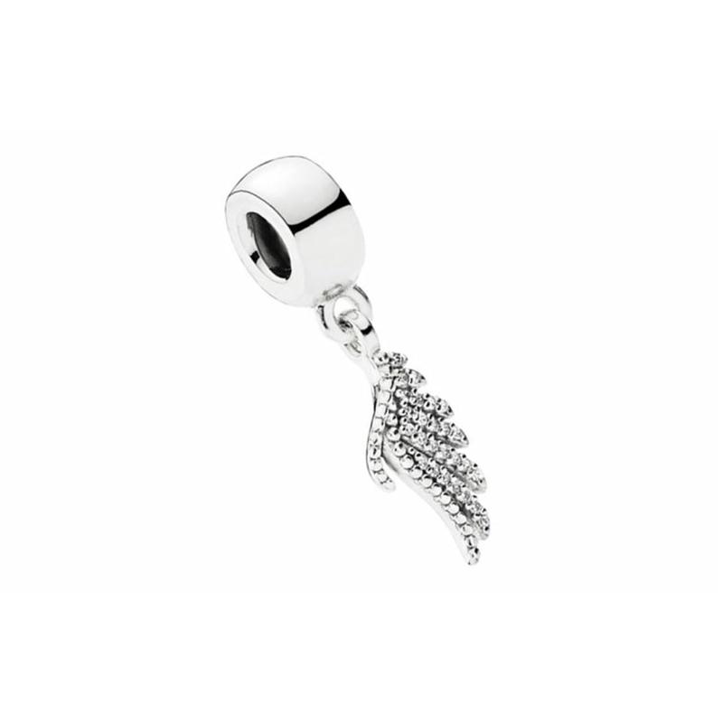Pandora Silver Phoenix Feather Pendant 925 Silver Pendant Men and Women Couple Style Silver 791750CZ