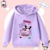 2026 New Kurumi Children's Hooded Sweatshirt Boys' Sport Shirt Girls' Casual Top Sanrio Cartoon Print Fall/Winter Pullover Shirt