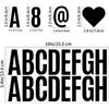 Bemeol 600 Pieces 36 Sheets Letter Stickers 2.5 Inch Alphabet Stickers Self Adhesive Sticker Letters for Bulletin Board Classroom Home Decor(Black)