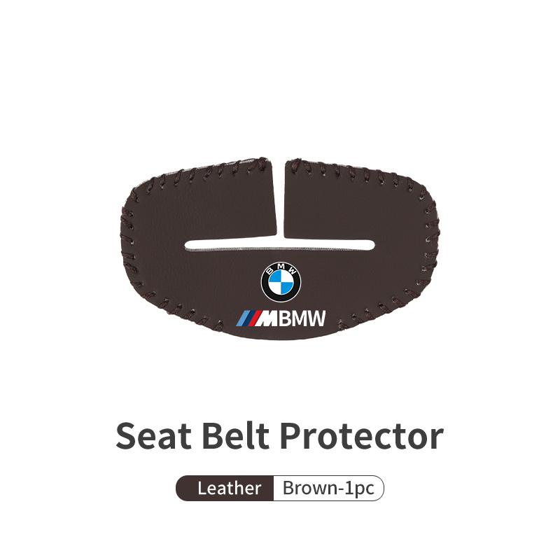 HKUG1 Car Seat Belt Buckle Clip Protector Leather Anti-Scratch Cover For BMW M 1 3 4 5 6 7 Series M3 M6 F01 F02E34 E36 E70 F10 X6 X1