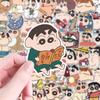 100Pcs Cartoon Anime Cute Crayon Shin Chan Stickers For Car Laptop Phone Stationery Waterproof Decals Decorative Anime Stickers