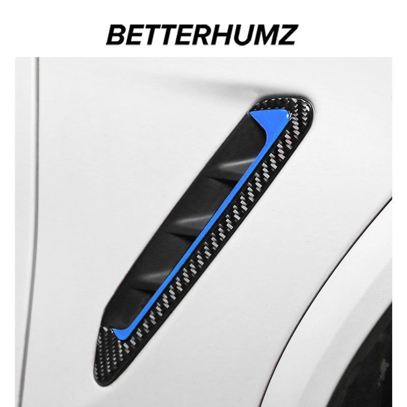 Per BMW X4 G02 X3 G01 G08 2017-2024 Spoiler in Fibra di Carbonio per Sfiato Aria Laterale Striscia Decorativa Adesiva Decorazione Accessori Esterni Auto