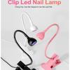 LED Nail Lamps 3W Flexible Gooseneck Lamp Quicky Dry Nail Manicure Dryer Gel Polish Curing Light for Gel Nails
