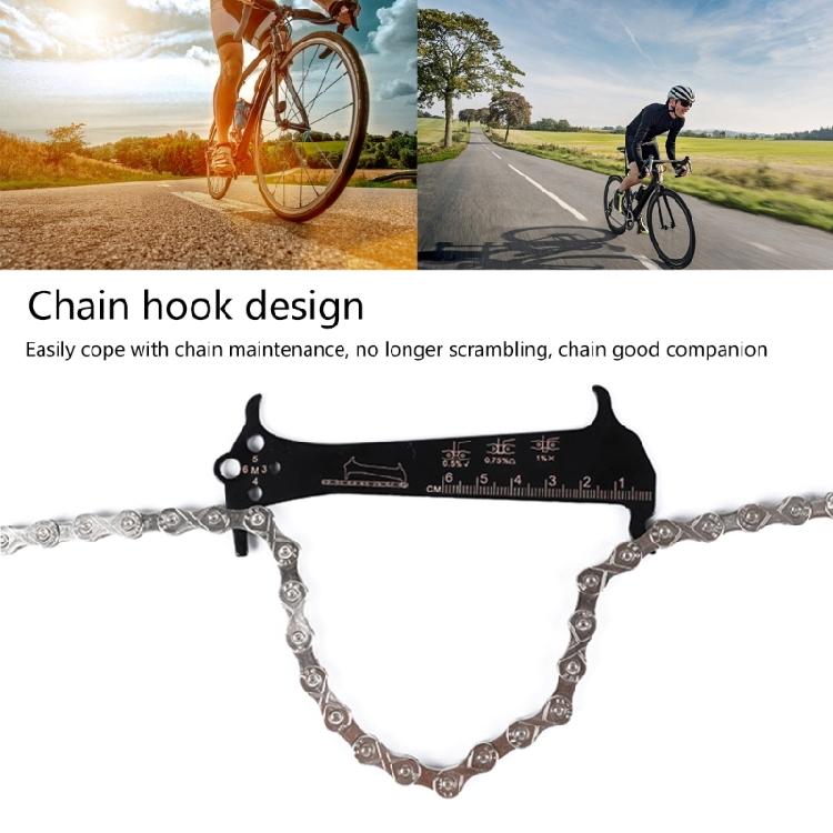1/3pcs Bicycles Chain Checker Road Bike Chain Wear Indicators Gauge Measuring Ruler Tool Bicycles Chain Repair Tool