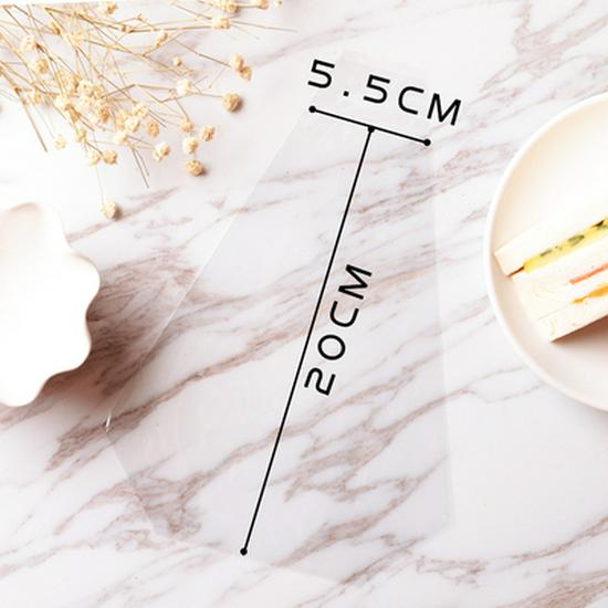 Disposable Transparent Sandwich and Cake Packaging Bag
