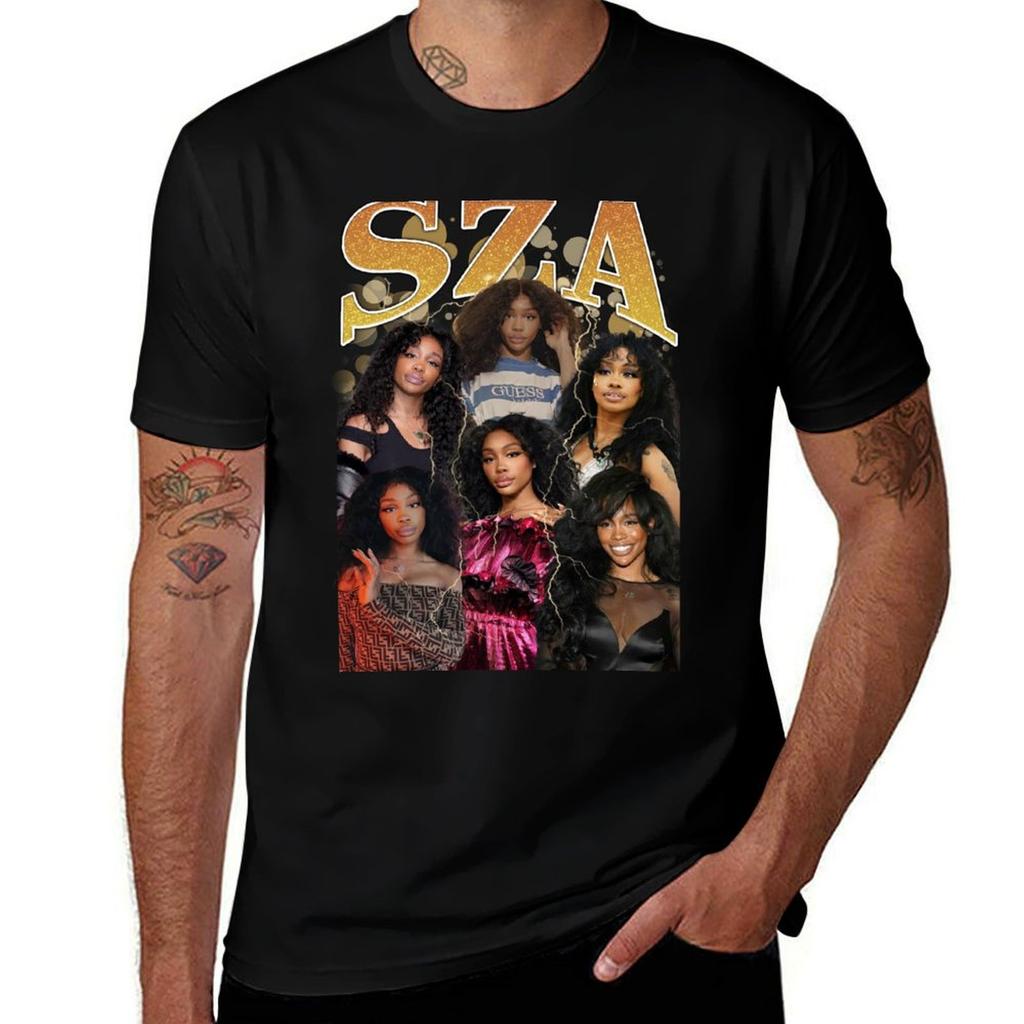 T-shirt SZA Bling Casual Streetwear Manica Corta