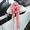 European Style Wedding Decor Ribbon Bow Car Decoration Bow Floral Ornaments  Wedding Party Layout