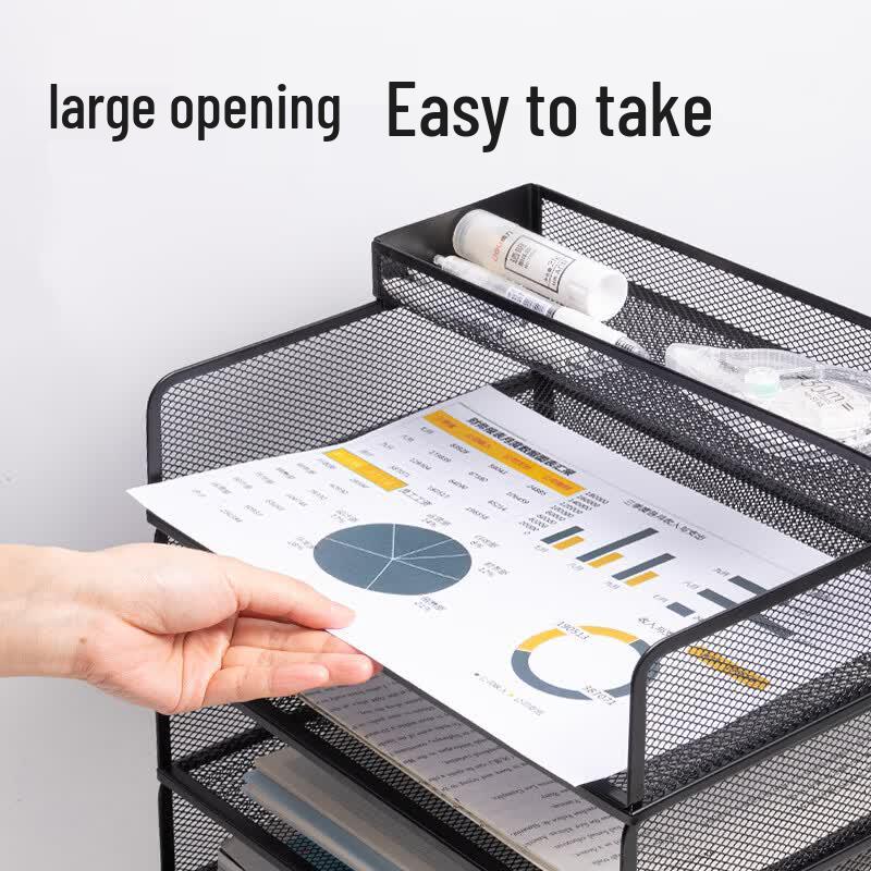 Deli PB264 4-Layer Metal File Tray