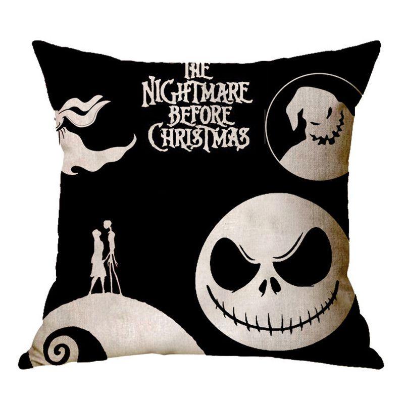 The Nightmare Before Christmas Cartoon Cushion Cover Perfect For Home Decor And Sofa