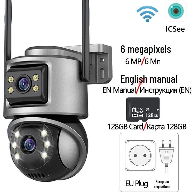 Dual Lens ICsee Wireless PTZ Surveillance Camera