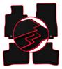 Velour Floor Mats with Red Edge For: Mercedes EQC N293 SUV (2019-)