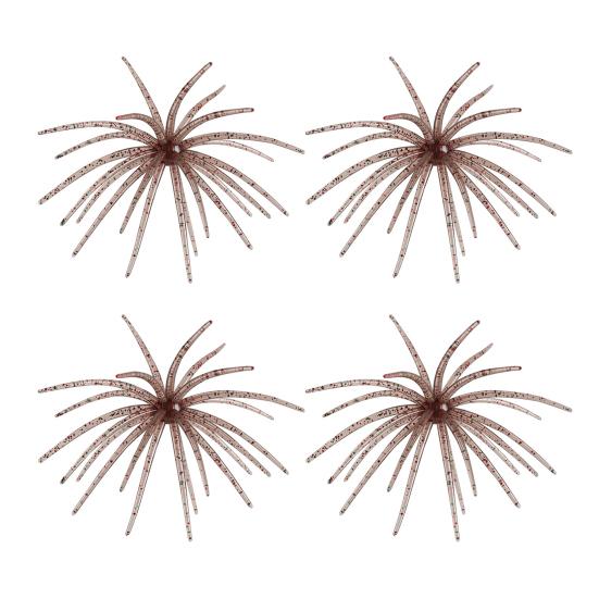 Realistic Bionic Lures for Trout Floating Sea Urchin Soft Lures, Highly Elastic TPE Fishing Baits, Plastic Bait Reservoirs Flexible Tentacles Bluegill