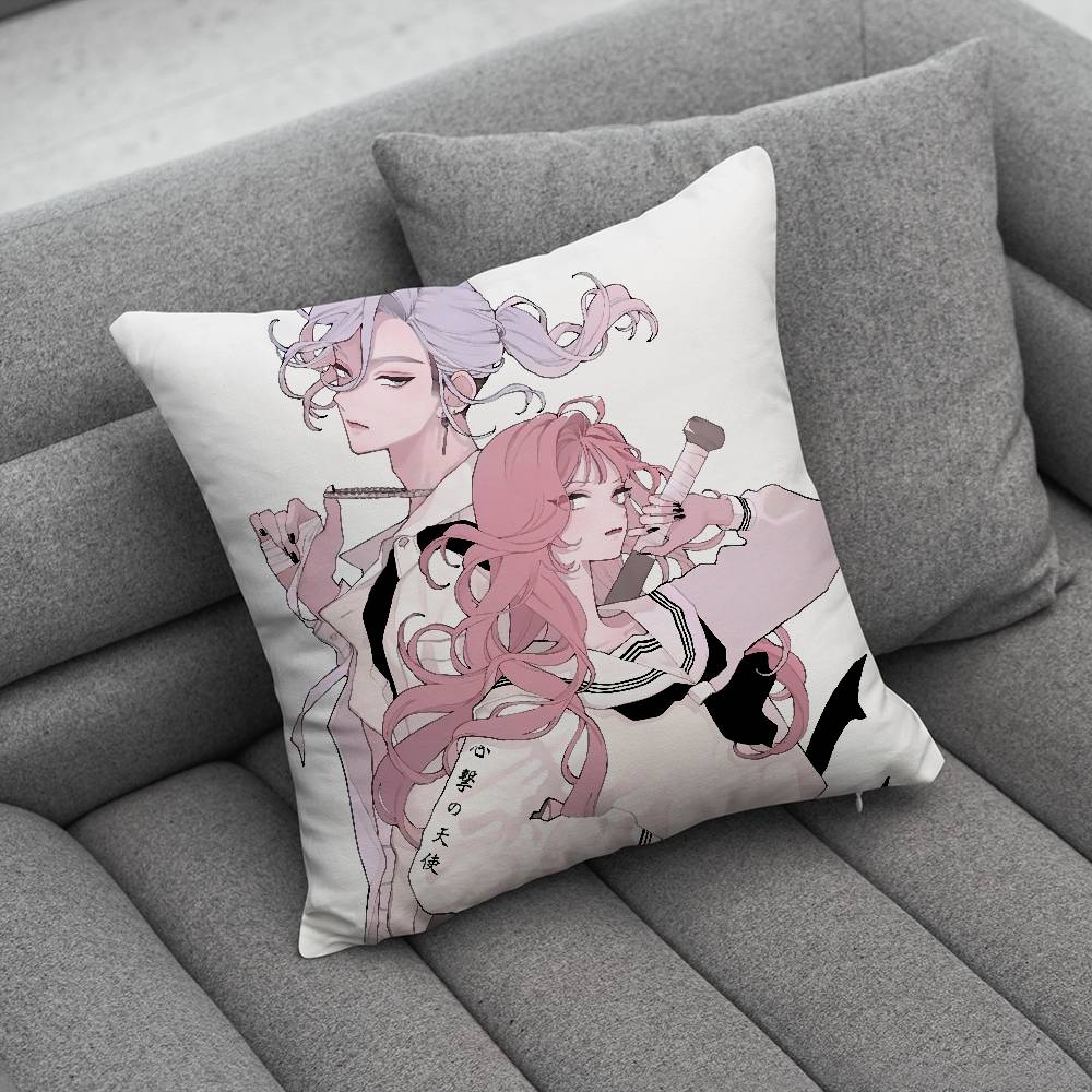 FFall in Love False OOtagi katsura Pillow Case For Home Bedroom Car Office Decoration Living Room Sofa Cushion Cover Suitable