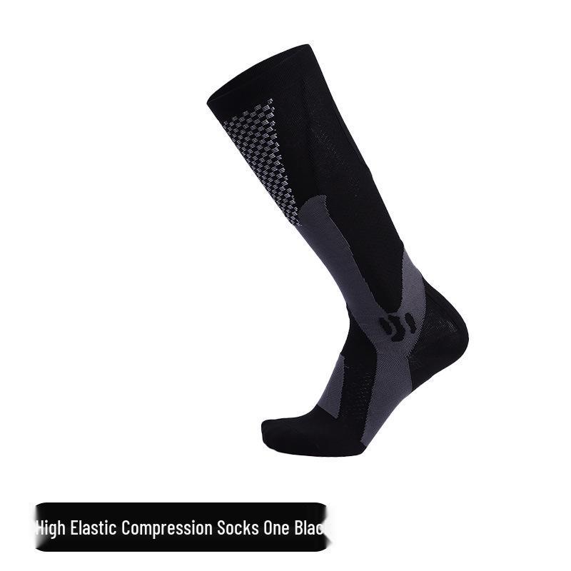 

Professional Gradient Compression Knee-High Athletic Socks - Breathable, High Elasticity for Running, Cycling, and Marathon Use Small/Medium