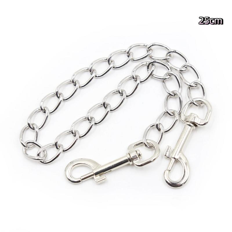 Hoyytu Adult Restraint Handcuff Double End Metal Hook Chain Portable Design for Couple Bondage Travel Intimate Use