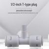 7144 T-type 2-point Three-way Quick Connect Plug-in Connector for Water Purifier Middle Rod Accessories