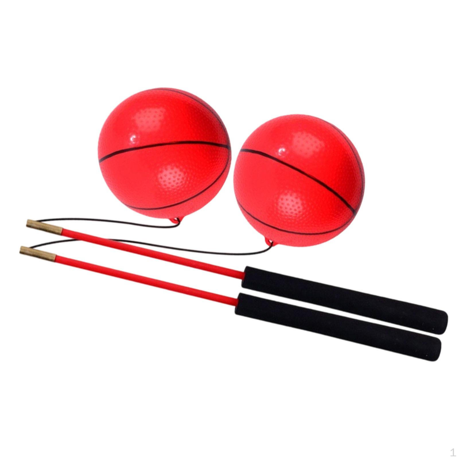 

Exercise Ball Fitness Balls Hand Throwing Outdoor Game for Adults Children Elderly Red