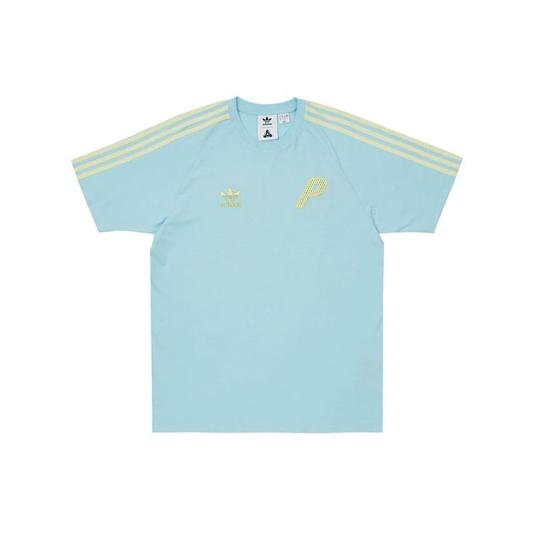 Palace X Adidas Co-Branded Logo Front Short Sleeve T-Shirt Unisex Tops Blue HE9373