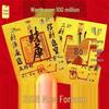 Adesivo de Celular Folha de Ouro Falsa da Sorte 2026 para Sucesso Suave