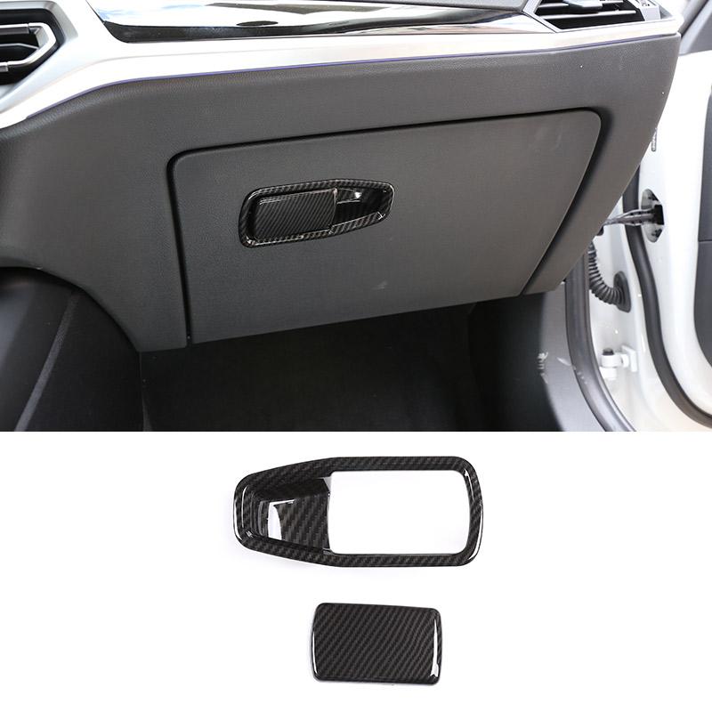 ABS Carbon Fiber Interior Kit Dashboard Console Gear Shift Panel Decoration Cover Trim Stickers For BMW 3 Series G20 -
