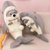 Ocean Shark Plush Dog Toy - Silly Shark Pillow & Funny Gift
