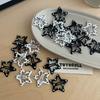 4/8pcs Harajuku Black White Polka Dot Hair Clip for Women Girls Hairpin Sweet Cute Star Side Clips Girl Hairpin Hair Accessories