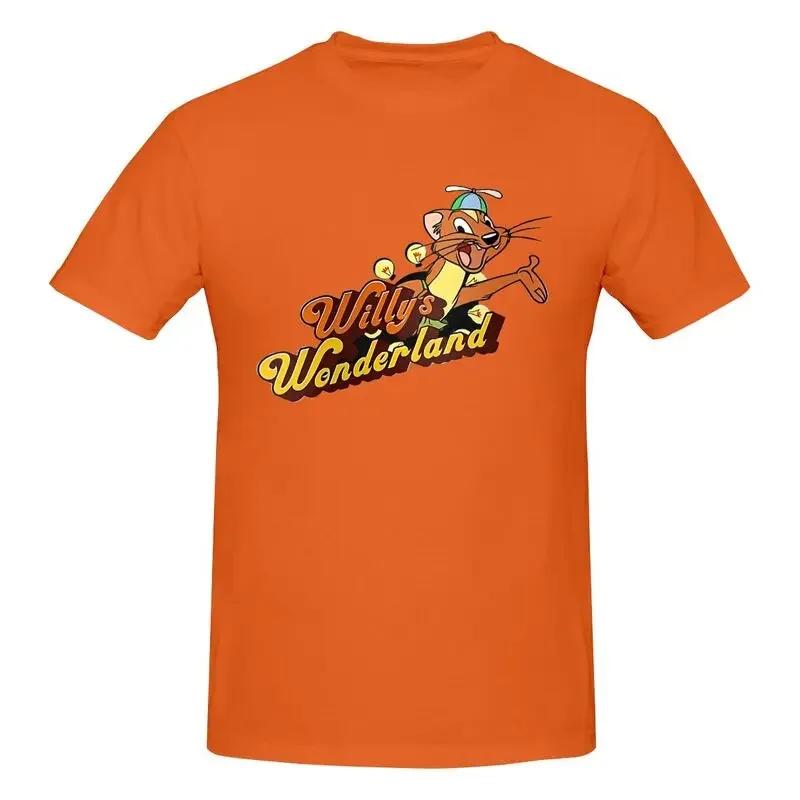 Popularny film Willy'S Wonderland Nicolas Cage Zwykła Koszula T-shirt T-shirt Fajna Moda