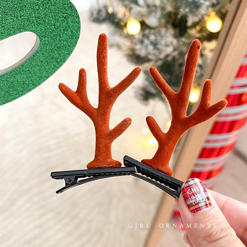 

Christmas Reindeer Antler Hair Clips - Cute Style Holiday Accessories for Kids