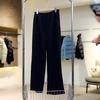 Women's Straight Leg Acetate Wool Pants