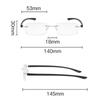 Men Business Presbyopia Eyeglasses Ultralight Reading Glasses Frameless Eyewear Anti Blue Light