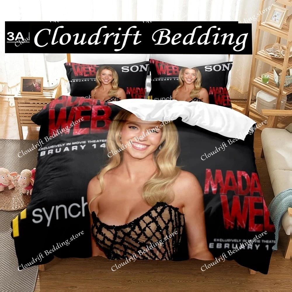 Sydney Sweeney Immaculate Bedding Set Single Twin Full Queen King Size Bed Set Adult Boys Bedroom Duvetcover Sets
