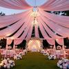 Metall Hochzeit Decken Drapierung Ring Rostfrei Event Stoff Aufhängering Party Dekoration