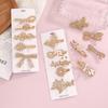 Popular Pearl Rhinestone Alloy Barrette Korean-Style Sweet Full-Rhinestone Hair Clip for Girls Stylish Elegant Side