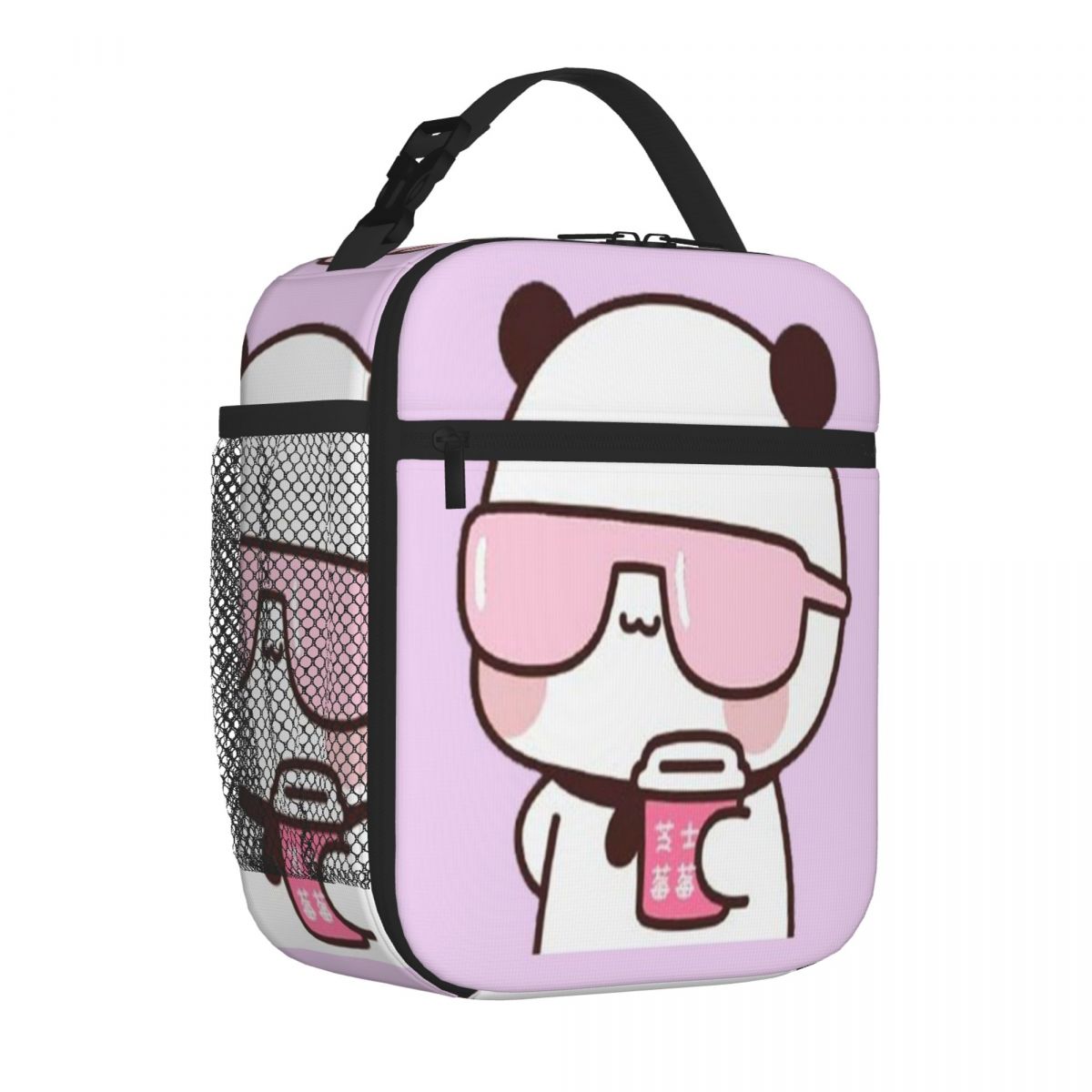 Bestselling Cute Bubu Is Watching Movie With Dudu Sweet Style Cooler Lunch Bag Auto Travel Nylon Lunch Bag One Size