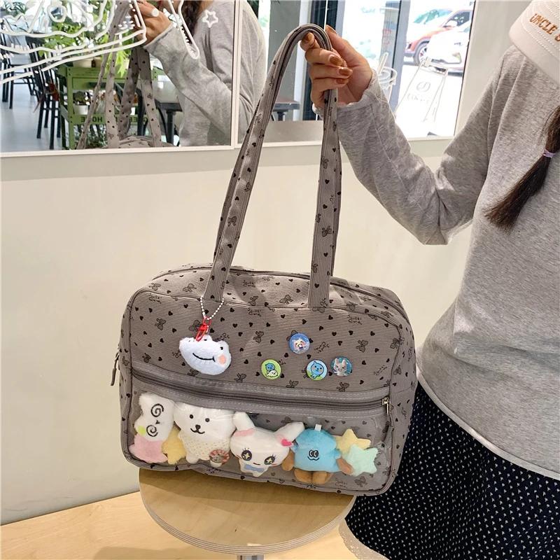 New Harajuku Daily Commuting One-shoulder Crossbody Bag Comic Exhibition Hand Tote Bag Girl Cute Sweet Kawaii Ulzzang Ita Bag