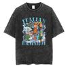 Italian Brainrot Chimpanzini Bananini Vintage Washed T-shirts Banana Monkey Funny Meme T-shirt Casual Geek T Shirts Unisex