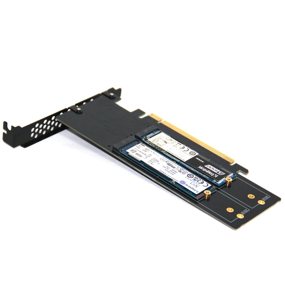 PCIe To M2 NVME Adapter Card PCI-E 4.0 X8 X16 NVME M Key SSD Converter M.2 PCI Expansion Card For 2230 2242 2260 2280