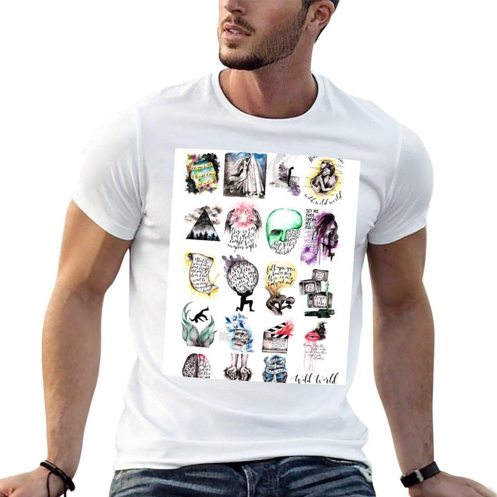 Wild World Art Collection Tshirt Running Gym Short Sleeve Sports Tee
