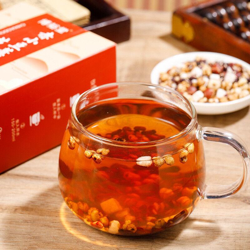 Ceai de Poria Cocos și Semințe de Coix, Fasole Roșie, Semințe de Coix, Euryale Ferox, Fasole Roșie