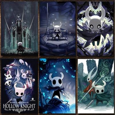 Hollow Knight Hra Plagát Plátno Maľba The na Plátne Maľba na Plátne Hallownest Plagát Nástenné Umenie Dekorácia Domova Kancelárie