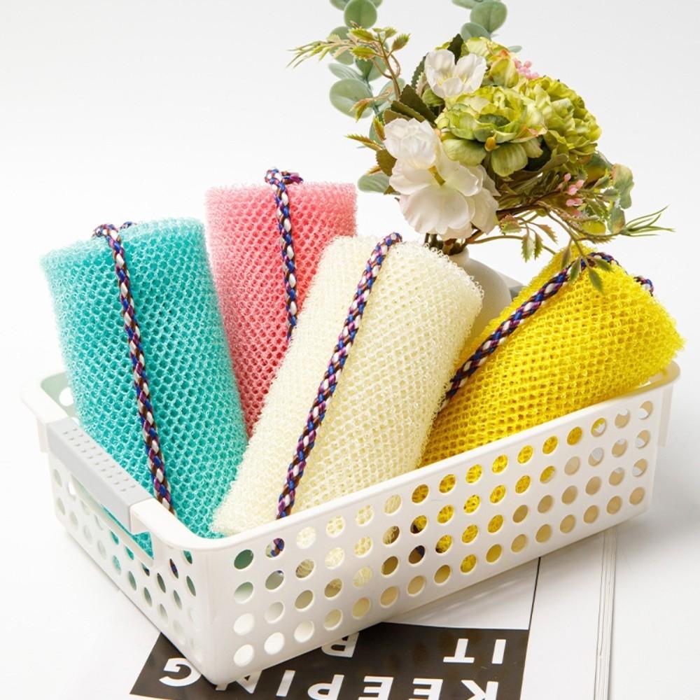 New Reusable African Net Sponge Thick Foam Long Length Exfoliating Net Gentle Exfoliation Back Strap Bath Net Sponge Bathroom